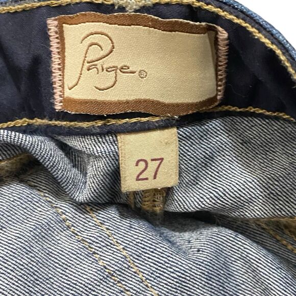 Paige Jeans Womens 27 (30x34) Bootcut Canyon Boot Flare Leg Denim Low Rise Y2K - Picture 3 of 10
